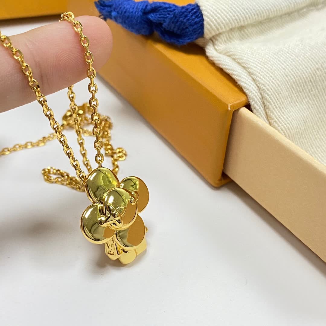 Louis Vuitton Gold Flower Necklace